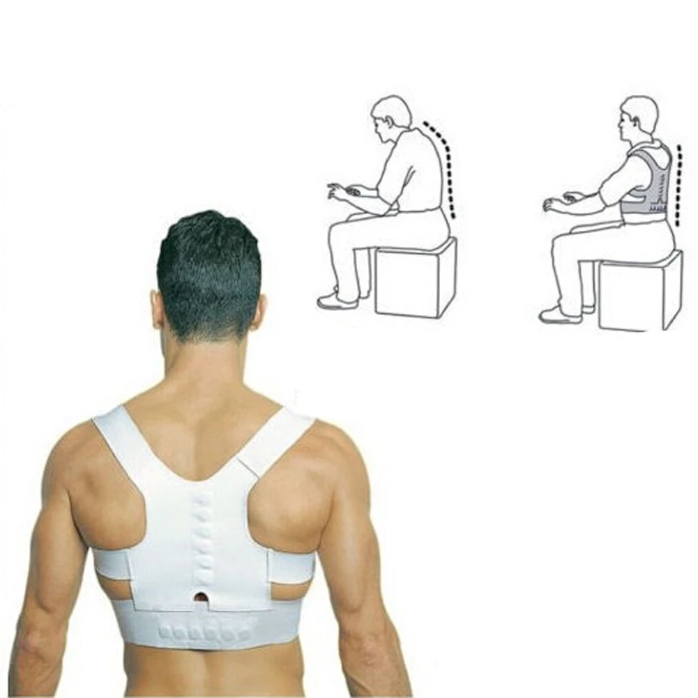 

Power Magnetic Posture Humpback Support Corrector Back Brace Belt Magic Strap JS88