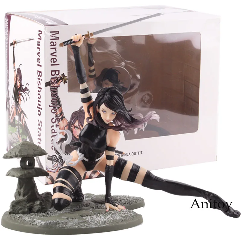 Marvel Kotobukiya Psylocke X-Force Ninja Outfit PVC Statue Figure Model Toy