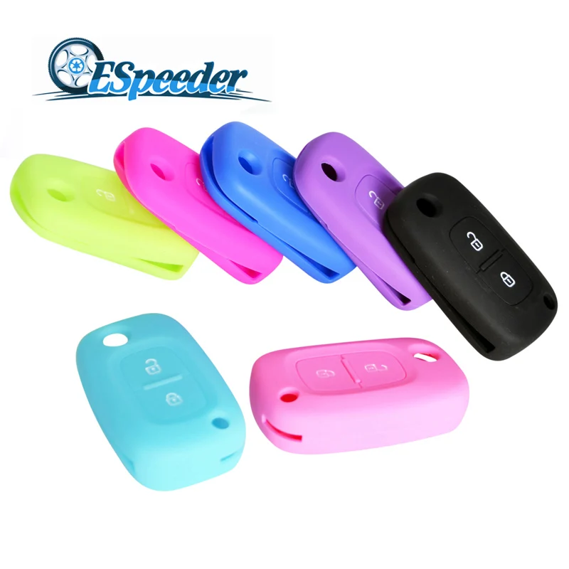 

Silicone Car Key Cover Case 2 Buttons Remote Key Cover For Renault Clio Megane Kangoo Modus