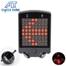

Cycle Zone Bike LED Light Cycling Flashlight Rear Light Remote Control Intelligent Direction Warning Brake Bicycle Tail Light