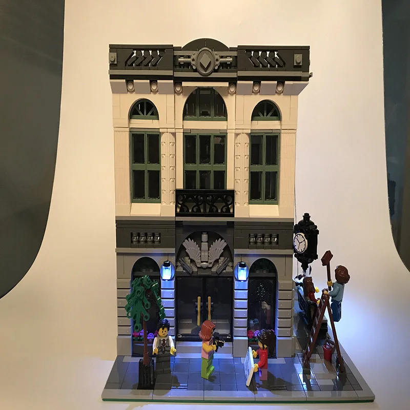 Led Light Set For Lego Building City Street 10251 Bank Model House Toys Compatible 15001 Blocks Creator City Street              (3)