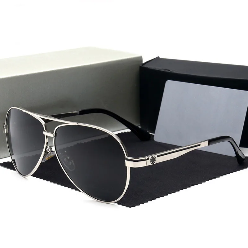 Брендовые солнцезащитные очки, мужские поляризованные очки для вождения, UV400, фирменный дизайн, Mercede 737, пилот, солнцезащитные очки, металлические, винтажные, gafas sol hombre