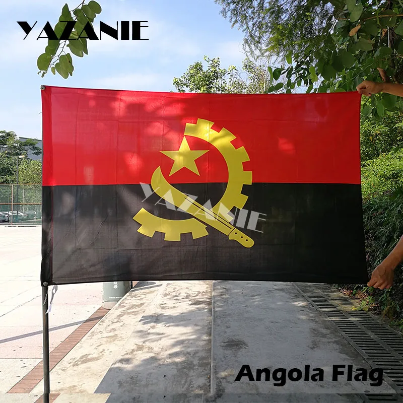 YAZANIE 90х150 см ангольский флаг 3x3 фута 100D полиэфирные флаги и баннеры баннер со страной Национальный