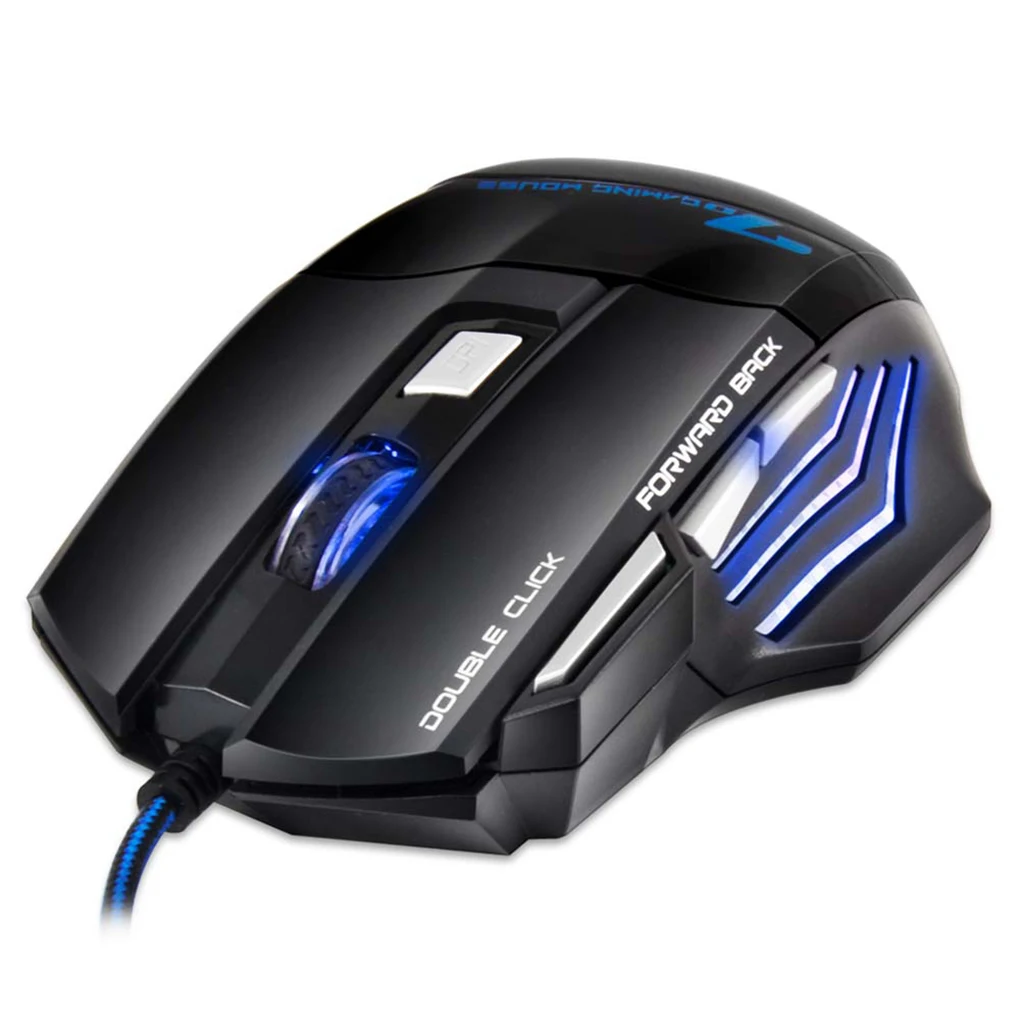 Universal IMICE Computer Game Mouse Respiratory LED Backlight Gaming Mice X7 Double Click 7 Buttons USB Wired Optical Yellow