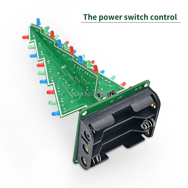 Рождественская елка светодиодный Вспышка 3D DIY Электронный Обучающий набор