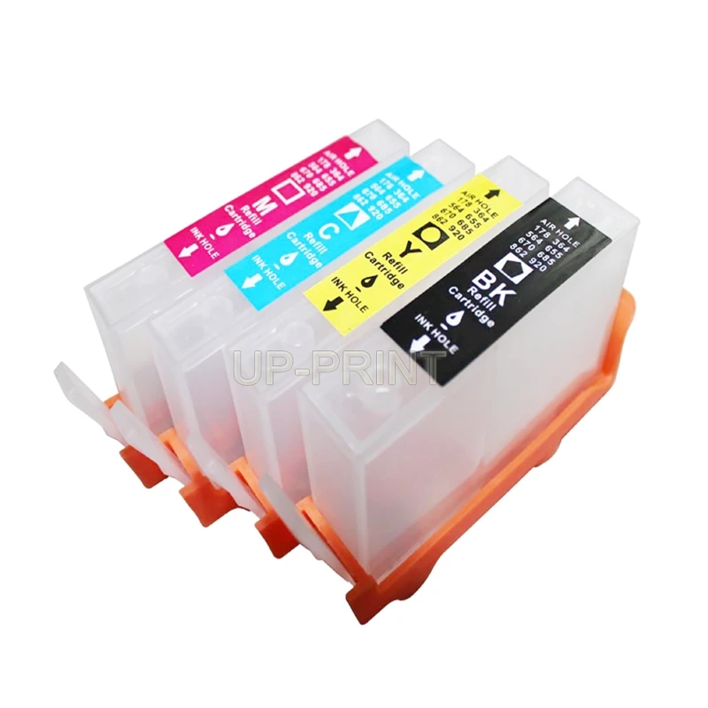 UP 5sets compatible for hp920 920XL Refillable ink Cartridge for officejet 6000 600A 6500 7000