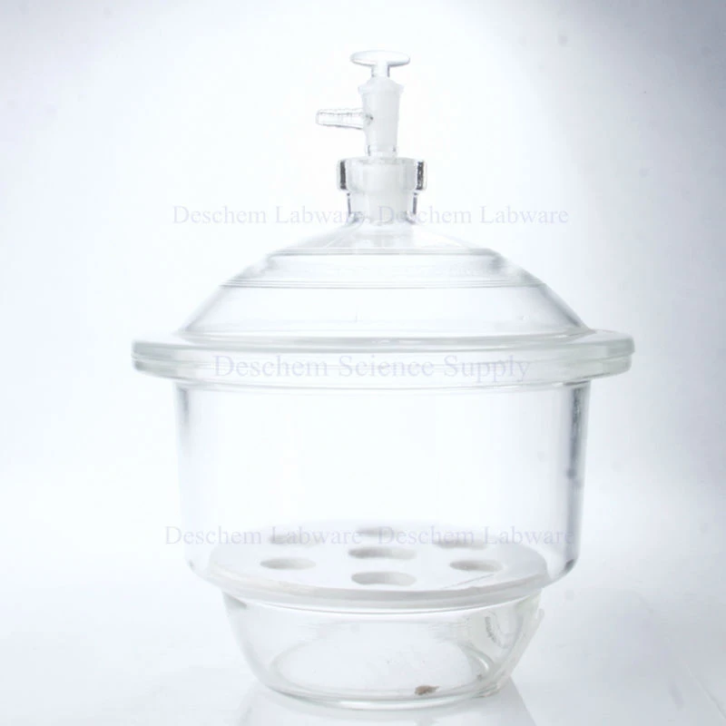 240mm,Glass vacuum desiccator jar lab dessicator dryer,9"glass vacuum