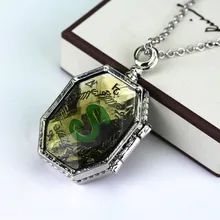 Hp Slytherin Ожерелье «крестраж» Женщины Мужчины Slytherin медальон ожерелье кулон фильм ювелирные изделия