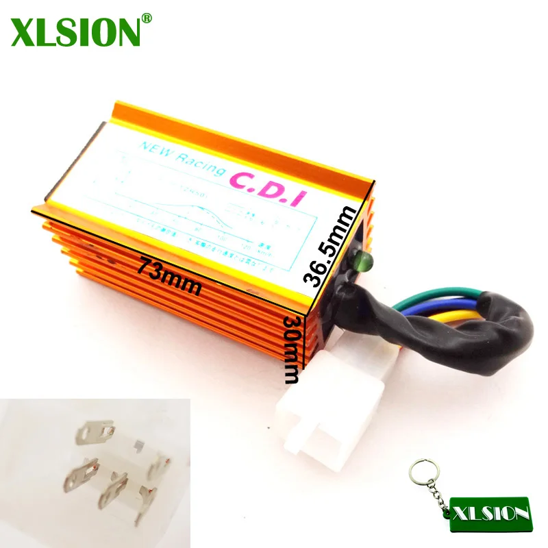 XLSION сплав 5 Pin гоночный зажигание AC CDI для 50cc 90cc 110cc 125cc Lifan двигатель ATV Quad Pit Dirt Bike CRF50 XR50 KLX110