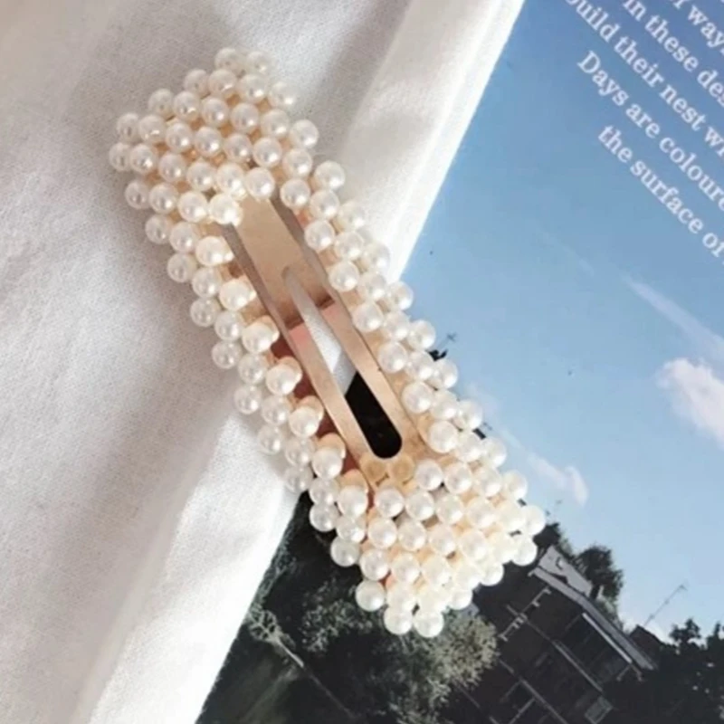 Korea pearl hair clip bobby pin hair clips for hairs barrette girls hairpin pearls barrette spinki do wlosow bobby pins spinka
