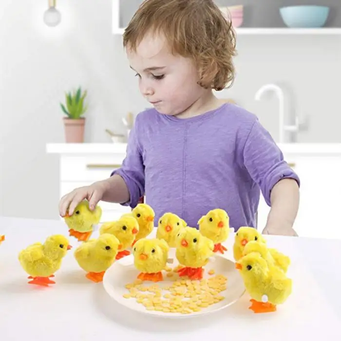Лидер продаж 1 шт. ветер-вверх детские игрушки прыгающий цыпленок утята пасхальное яйцо детские игрушки, принадлежности для вечеринок