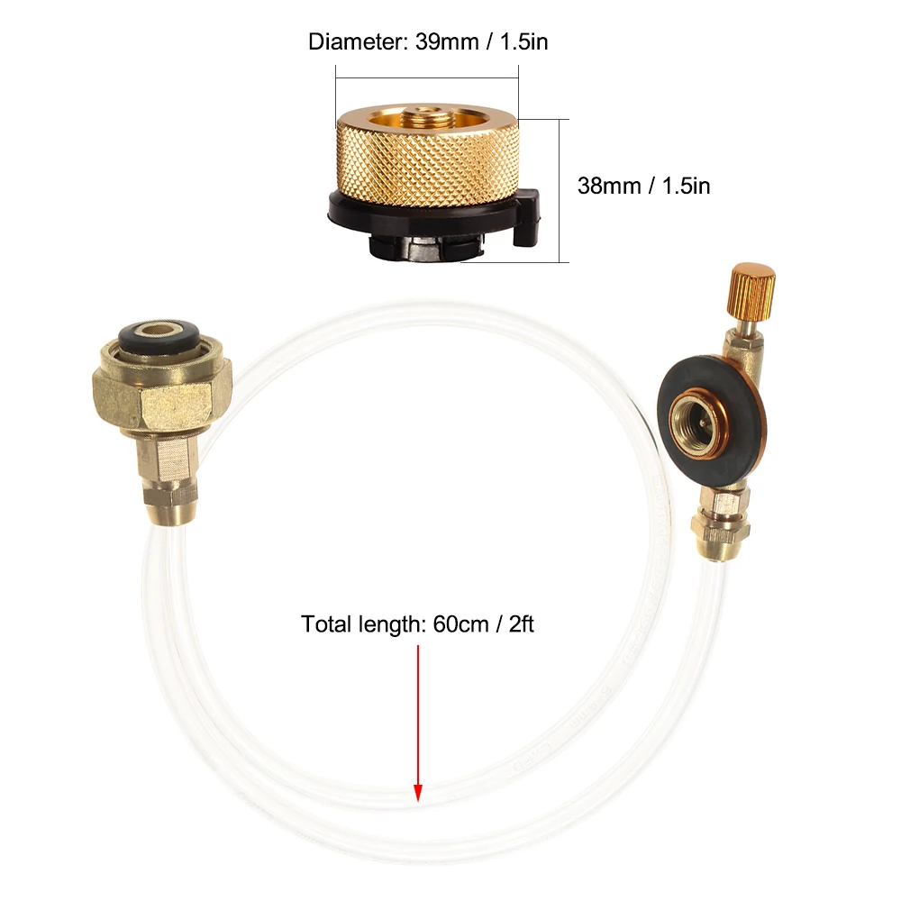 Наружная газовая горелка для кемпинга печка переходник для заправки пропана LPG плоский цилиндрический соединитель адаптер преобразования газа