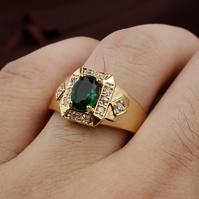 Мужское и женское кольцо из серебра 925 пробы золотистого цвета|925 silver ring|silver ring925