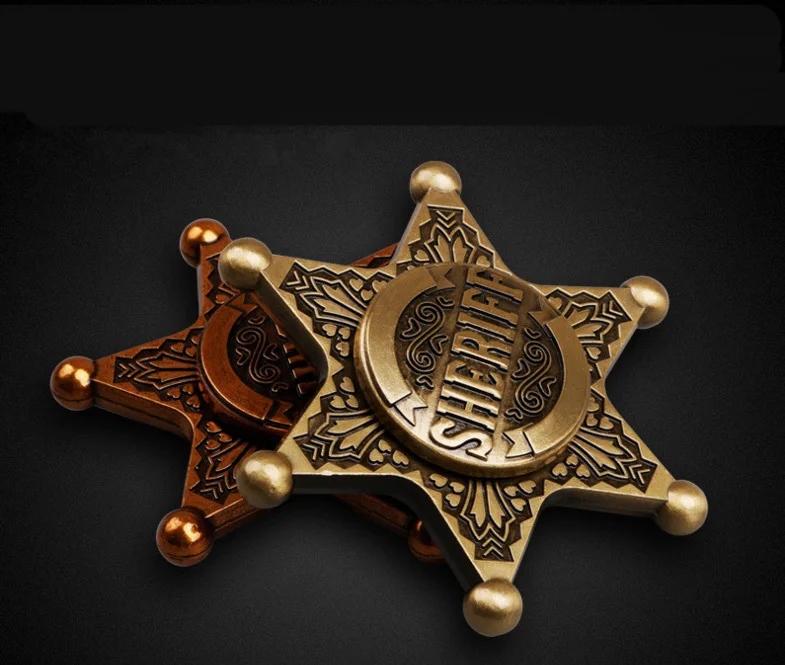 sheriff badge fidget spinner