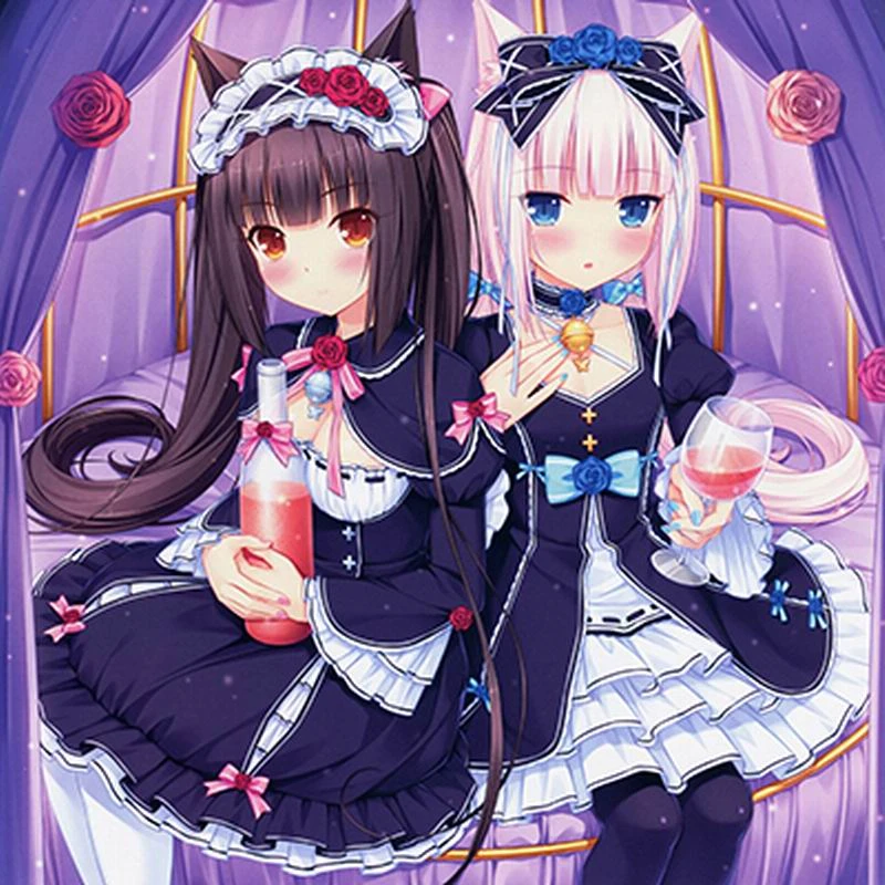 Oct ホームテキスタイルnekoparaアニメショコラ バニラロリポリエステルスクエア枕ケースの両面両面ホット販売ギフト Pillow Case Square Pillow Casechocolat Chocolat Aliexpress