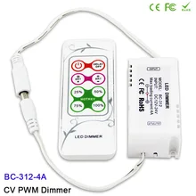 DC12V-24V 8 keys RF remote LED Dimmer CV PWM Dimmer Controller for SMD 5050 3528 single color LED Strip Lighting tape