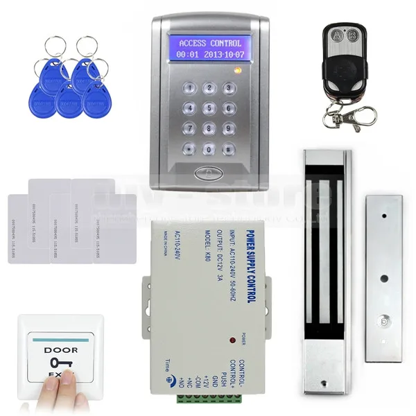 Diysecur пульт дистанционного управления 600 фунтов комплект Электрический дверной замок магнитный контроль доступа RFID 125 кГц ID карты безопасности системы BC200