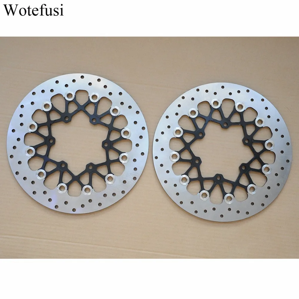 

Wotefusi Motorcycle New One Pair Front Brake Rotor Disc Disk For Suzuki GSXR600 GSXR750 K8/K9/L0/L1/L2/L3 [PA396]