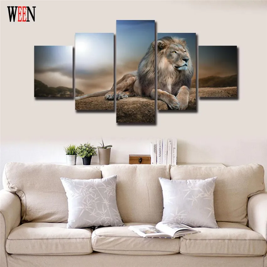 ==> [Free Shipping] Buy Best WEEN Canvas Painting Wall Pictures For Living Room 5 Pcs Online with LOWEST Price