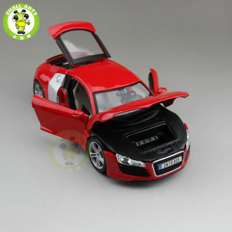 1/18 Audi R8 спортивный гоночный литой металлический автомобиль модель Maisto красный цвет