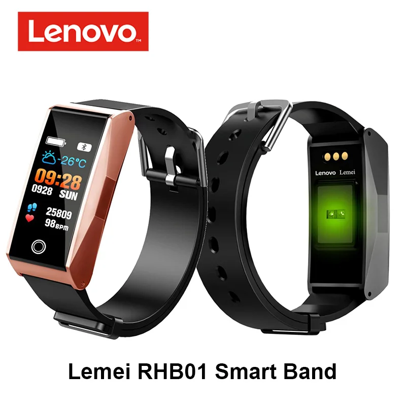 

Lenovo Lemei RHB01 Smart band Wristband Waterproof Heart Rate Monitor Smart Bracelet Sports Tracker caller reminding