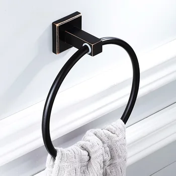 

Black bronze round towel ring K9111