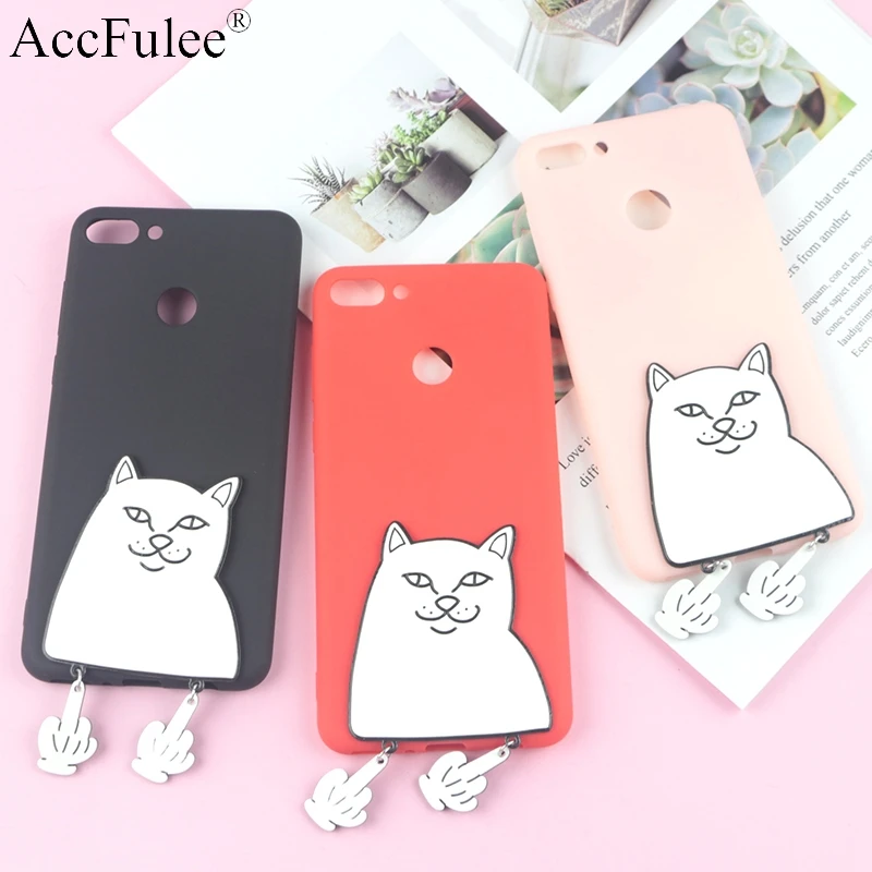 

3D Cartoon Pocket Cat Case for Huawei Honor 4C Pro 5X 5C 6X 6A 6C 7S 8X Max 8 9 Lite 10i Middle Finger Cat Cases TPU Back Cover