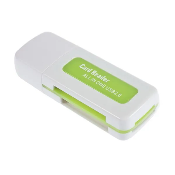1 шт. USB 2,0 4 в 1 устройство для чтения карт памяти для M2 SD SDHC DV Micro SD TF карта зеленый /поставка от производителя