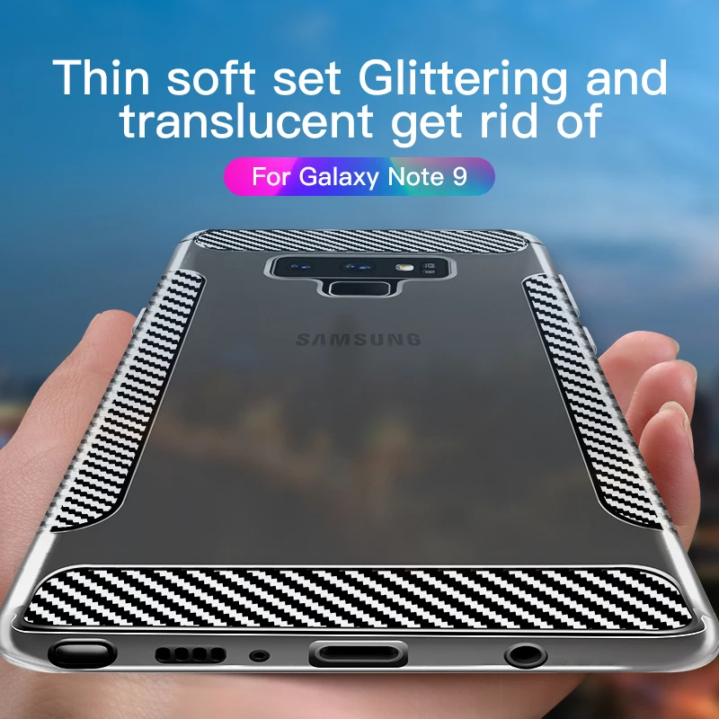 

Luxury Transparent Phone Case For Samsung Galaxy S10 S9 S8 Plus S10e Ultra Thin Soft TPU Back Cover For Samsung Galaxy Note 9 8