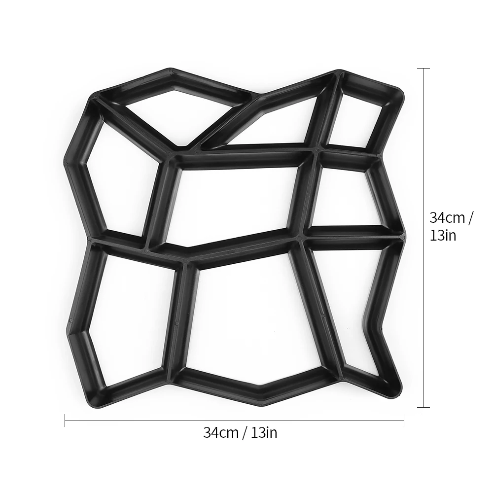 10 форм путь многоразовые асфальтоукладчики формы пластиковые формы для керамической плитки камень цемент бетонные формы ходьбы плесень граница производитель для сада