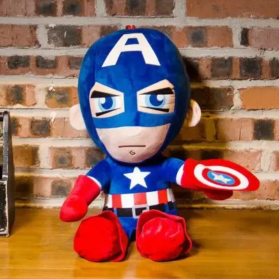 1 шт. 28 см мягкие супер герой Капитан Америка Железный человек паук Плюшевые игрушки фильм «мстители» куклы для детей подарок на день рождения