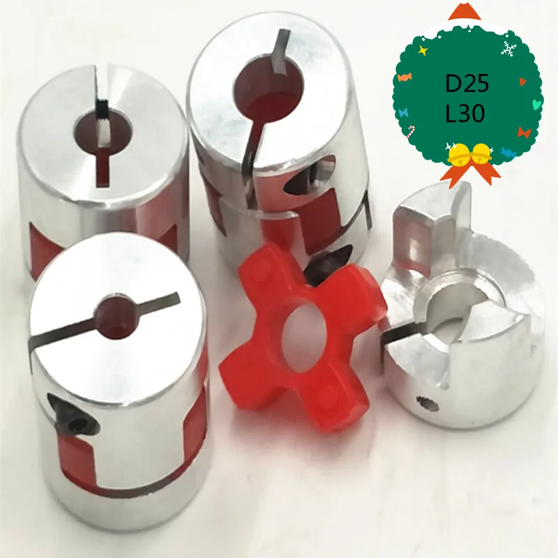 

4pcs/lot XB D25L30 CNC Stepper Motor red star BF Jaw spider plum Shaft siz Coupler Flexible Coupling 4/ 5/6/6.35/8/9.5/10/12mm