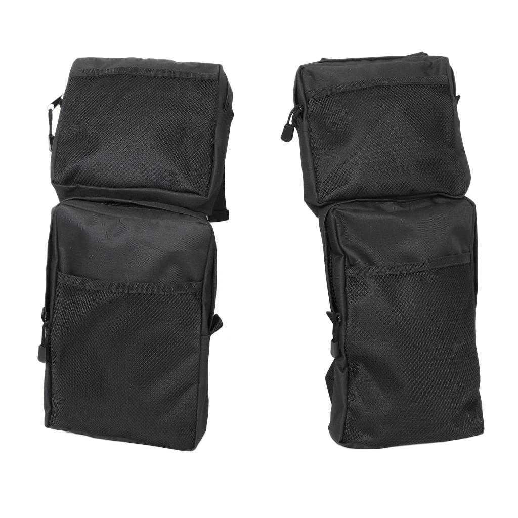 

2Pcs ATV Fender Bag Heavy Duty Hand Tools Cell Phone Storage Pocket ATV Parts Accessories for Carrying Storing Black
