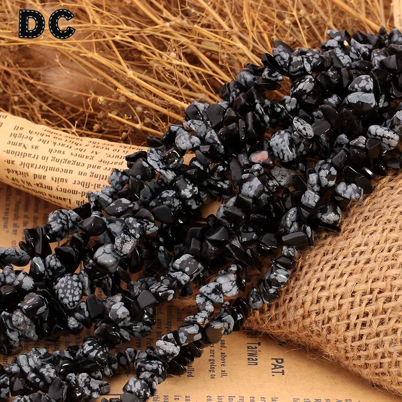 

DC 80cm/Strand Natural Stone Irregular Gravel Snowflake Beads 5-8mm for DIY Jewelry Beaded Bracelet Necklace Findings F1799