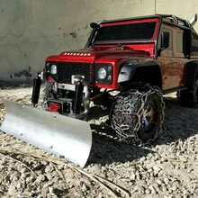 RC Запчасти гусеничный автомобиль из металлического сплава лопата для уборки снега, щетка для 1/10 TRAXXAS trx-4 SCX-10 scx10-ll
