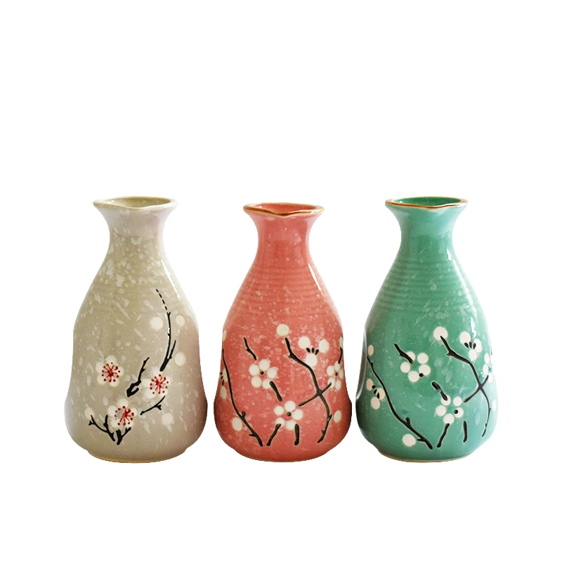 

Japanese-style Ceramic Jug Retro Wine Pot Wine Separator Pottery and Porcelain Hand Painted Creative WineBottle Drinkware 04