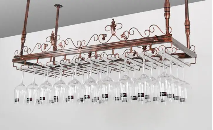 Hanging glass frame.. Red wine cup frame hang crossover vehicle.