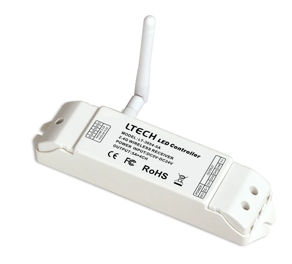

LT-3054-5A;2.4GHz wireless receiver;DC5-24V input;5A*4CH output