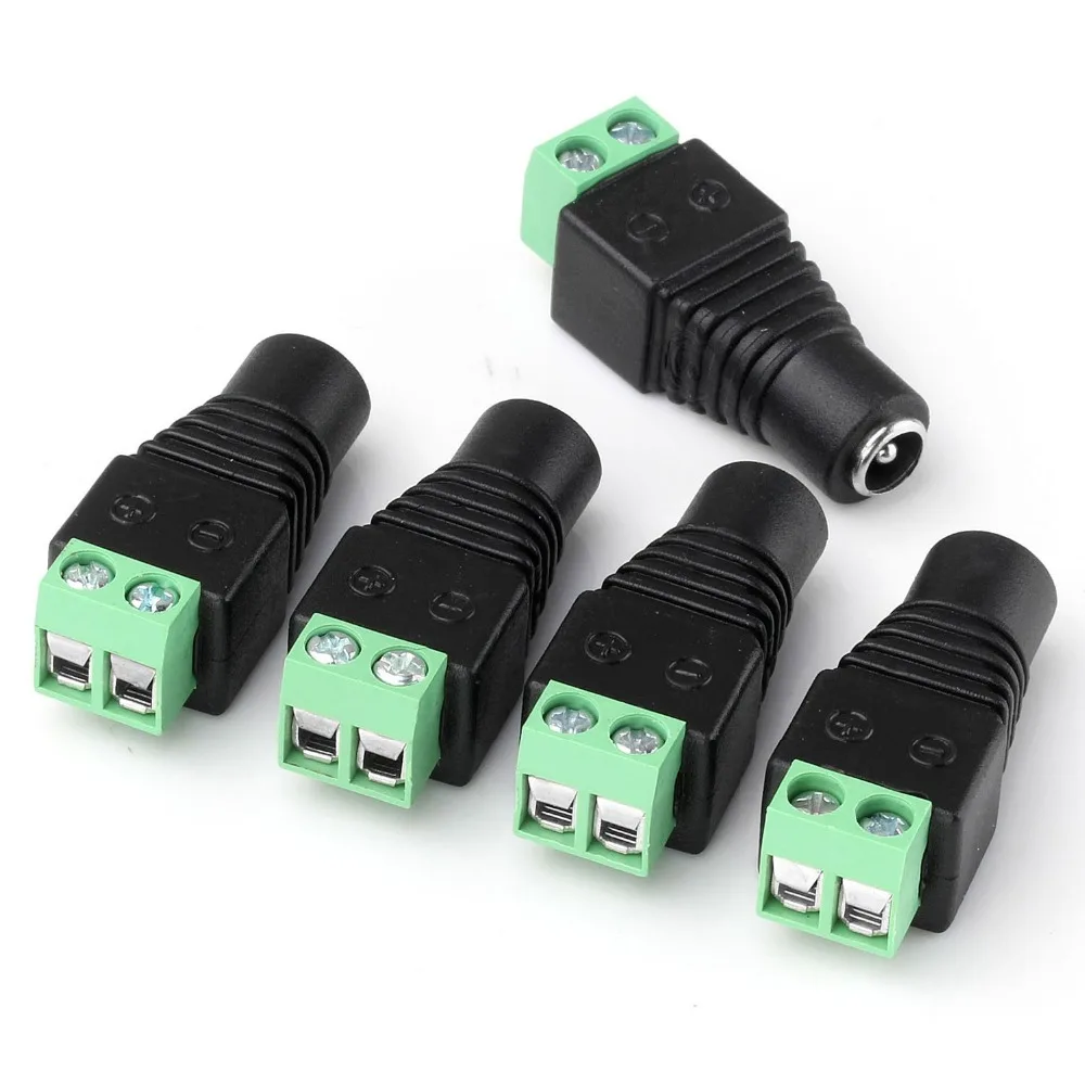 10pcs 5.5 X 2.1mm DC Power plug Female Barrel Plug Adapter Terminalsin