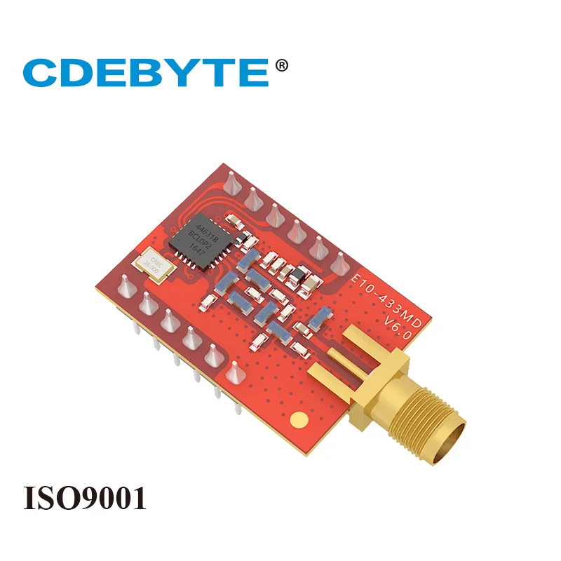 E10 433MD SMA большой диапазон SI4463 433 МГц 100 мВт антенна IoT uhf беспроводной