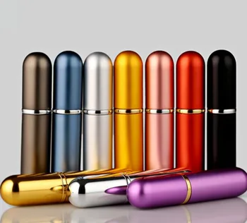 

50pcs 6ML mini refillable perfume atomizer metal aluminum empty perfumes bottle spray travel bottles for cosmetic