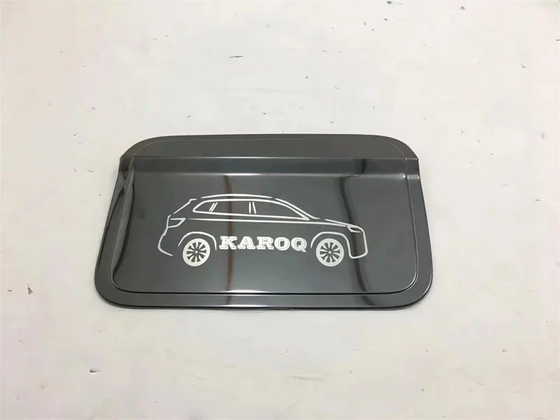 Наклейка на крышку топливного бака из нержавеющей стали для Skoda Karoq 2017 2018 2019 1