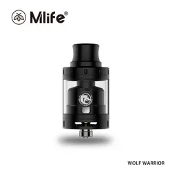 Оригинальные Mlife Wolf Warriors Mini RTA атомайзер электронная сигарета испаритель клиромайзер Восстановленный 2,0 мл