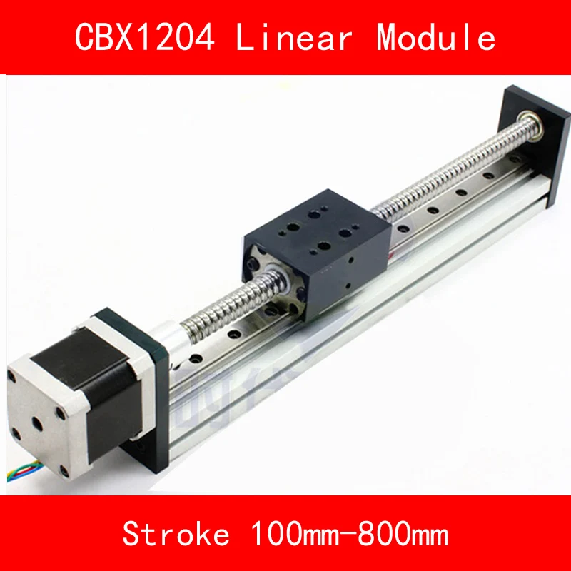

linear guide module Table with 57 stepper motor and ball screw sfu1204 Stroke 100-800mm for CNC 3d printer robotic arm kit