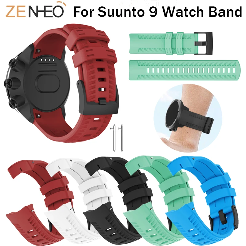 

Silicone for Suunto 9 for Suunto Spartan Sport Watch Strap Bracelet Replacement For Suunto 9 Watch Smart Watches band Wristband