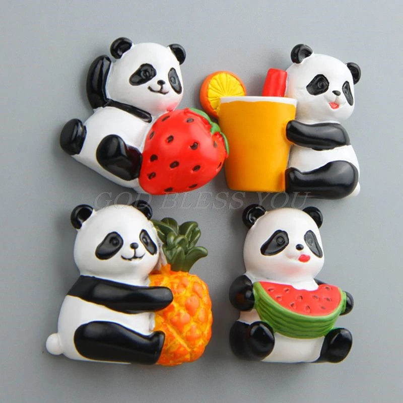 Милый 3D панда на холодильник магнитная наклейка на холодильник сувенир домашнее украшение подарок украшения