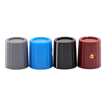 

10PCS GUITAR AMP KNOB ABS Plastic 1/4" 6.4mm Brass insert Vintage Marconi Pointer Knob for Effect Pedal Stomp Box Overdrive DIY
