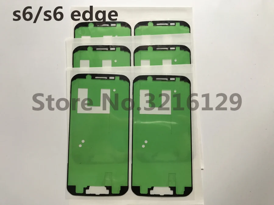 

100set/lot Original New For Samsung Galaxy s6 g920 s6 edge g925 LCD Display Screen Frame 3M Sticker Adhesive Glue Tape