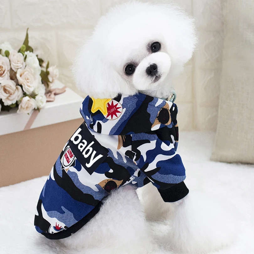 Buy Warm Hoodies Dogs With Cap Puppy Dog Pet Clothing