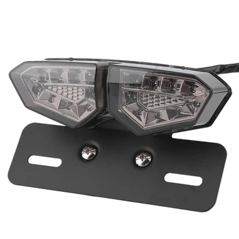 

Motorcycle Taillights 12V Led Brake License Plate Rear Taillights Off-Road Racing Card Flash